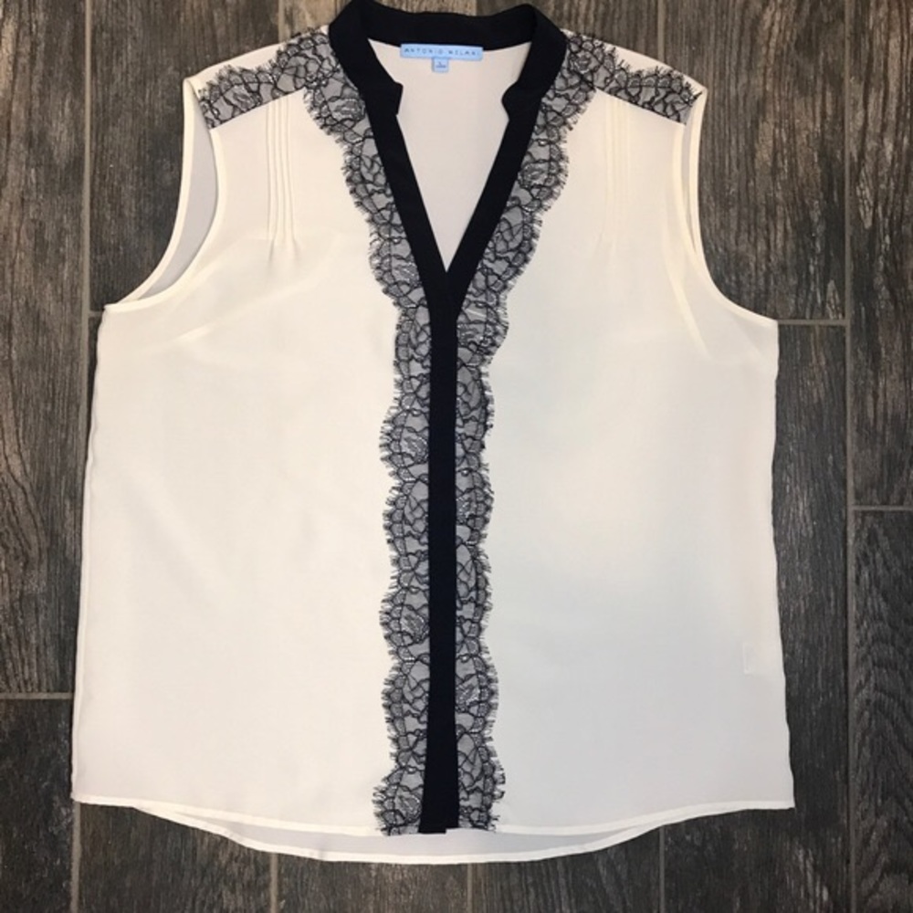 Antonio Melani Blouse with Lace Accent
